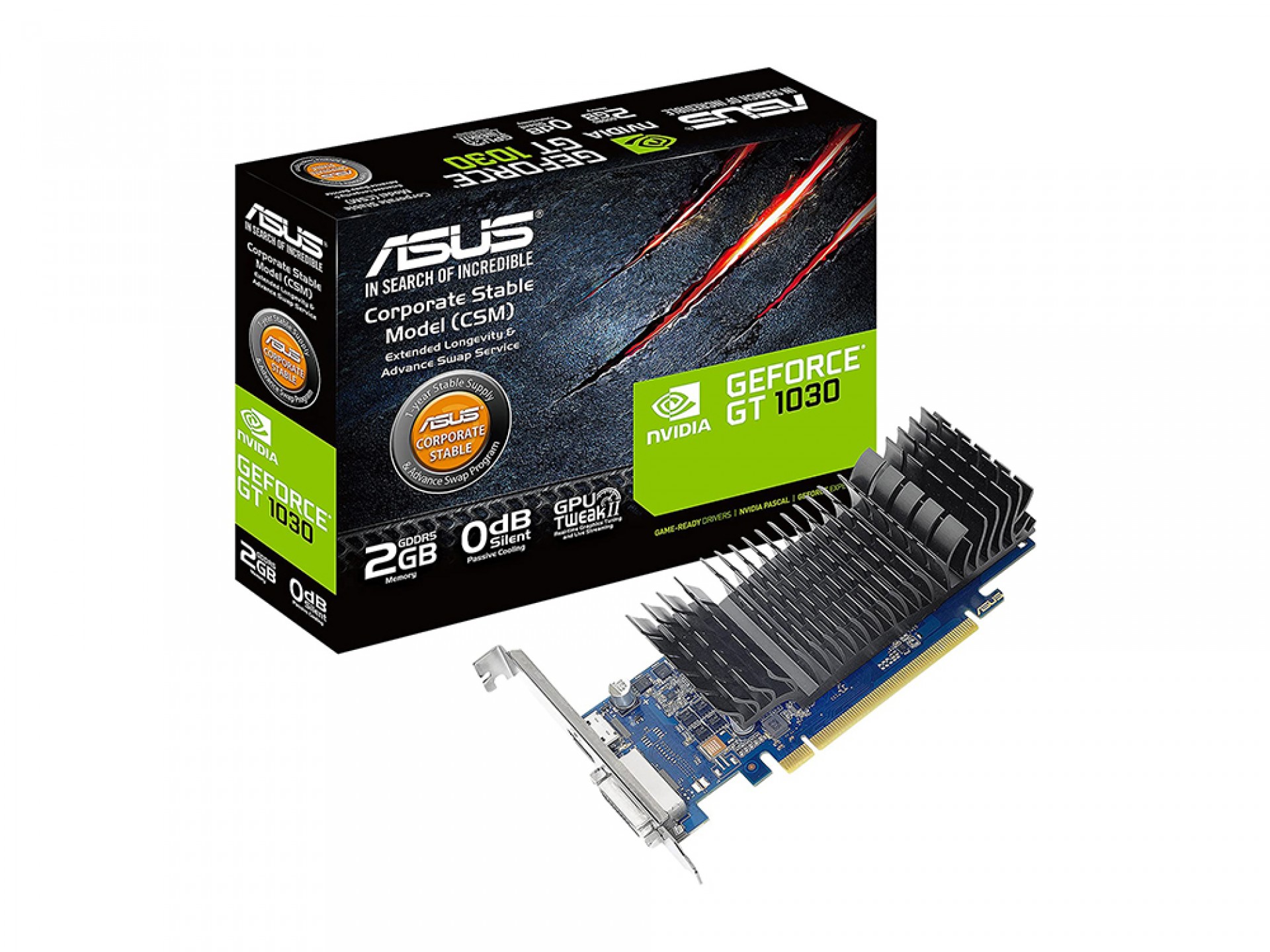 ASUS GeForce GT 1030 2GB GDDR5 low Profile Graphics Card