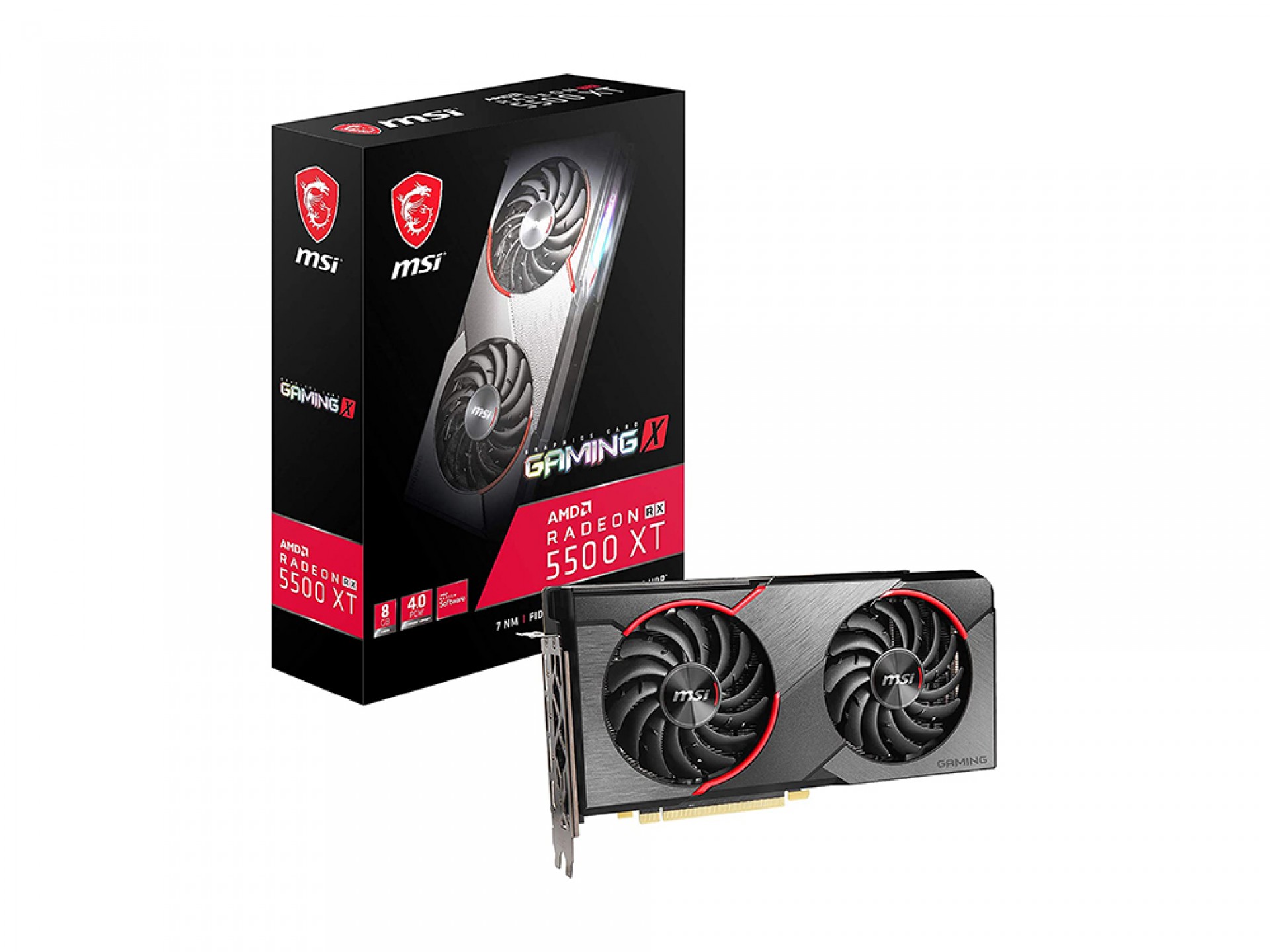 MSI Radeon RX 5500 XT Gaming X 8GB GDDR6 Graphics Card
