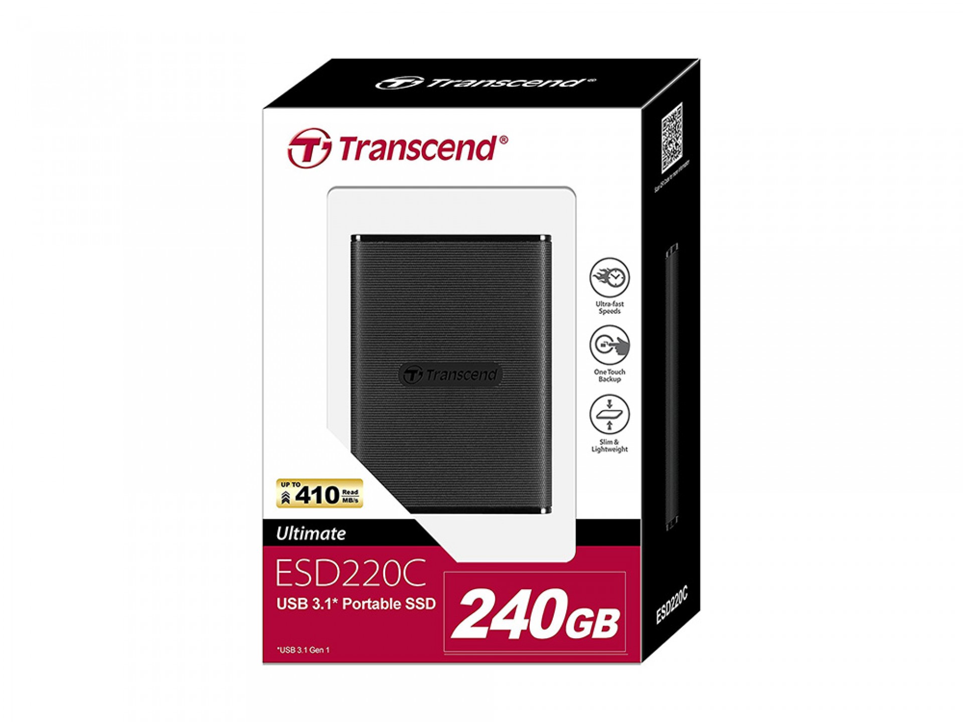 Transcend ESD220C 240GB USB 3.1 Portable SSD