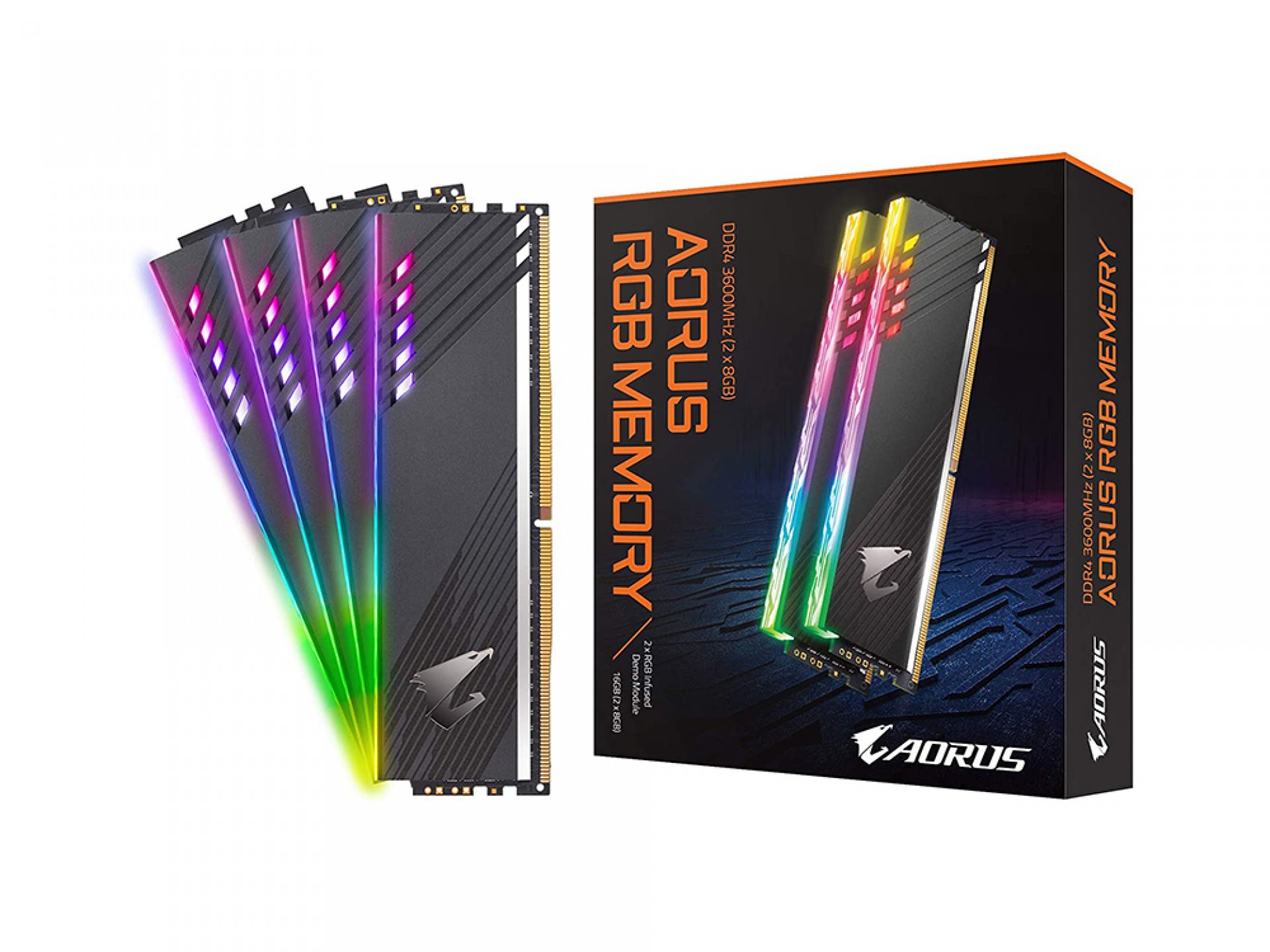 Gigabyte AORUS RGB 16GB (2X8GB) 3600MHz Desktop RAM with Demo Kit