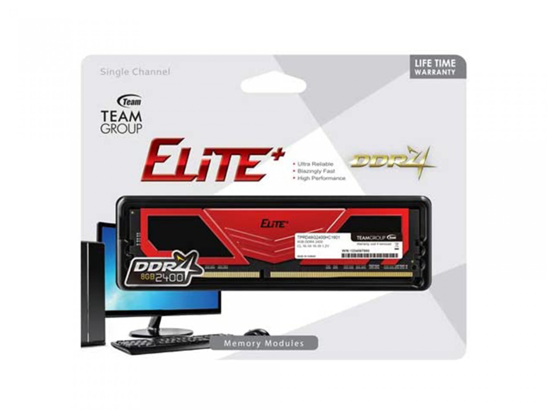 Team 4 GB Elite Plus U-DIMM DDR4 Desktop Ram