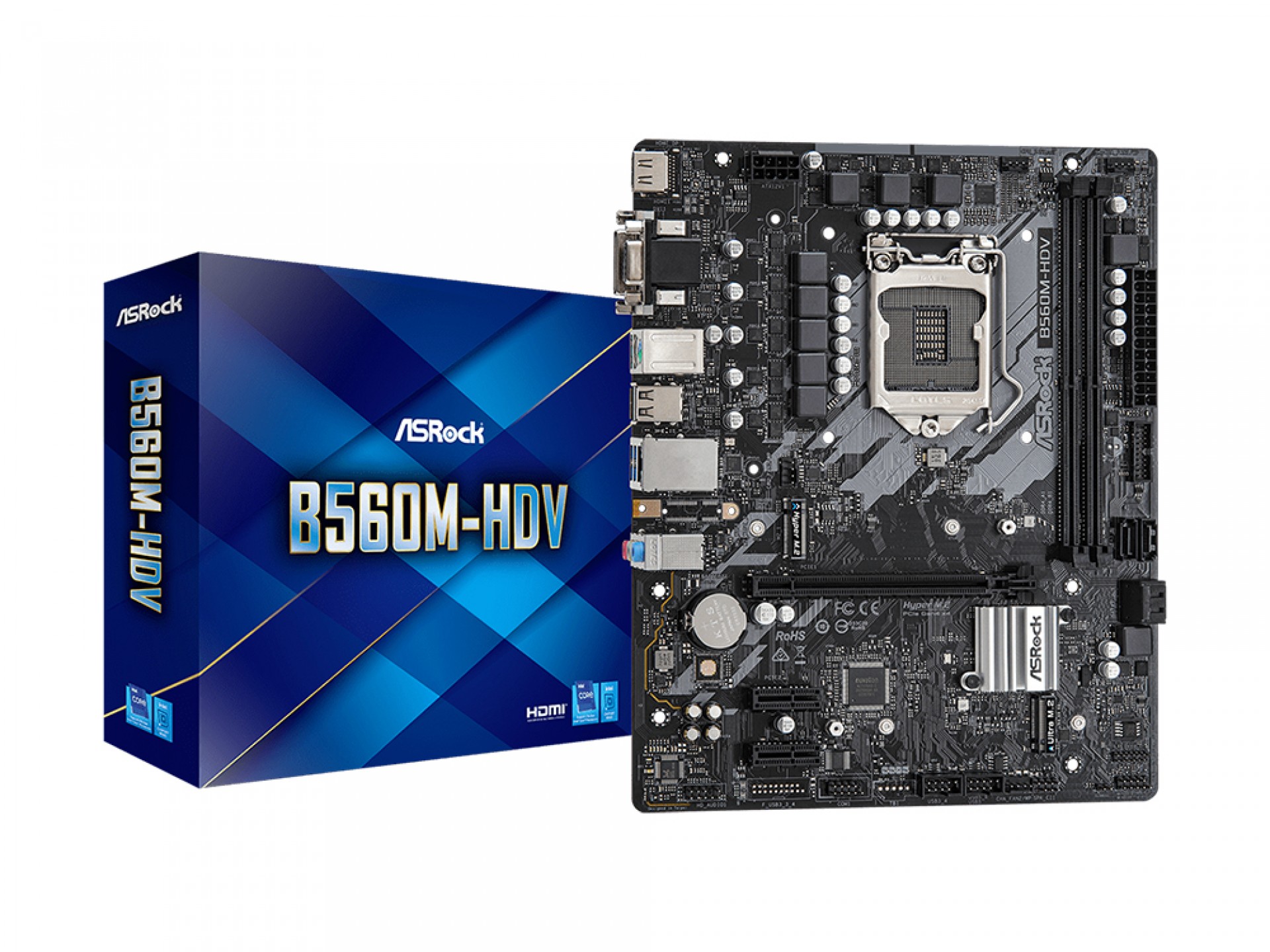 ASRock B560M-HDV 10th and 11th Gen Micro ATX Motherboard